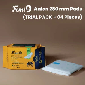 Femi9 Anion Sanitary Napkins|280mm|Large 04 Pads|Trial Pack