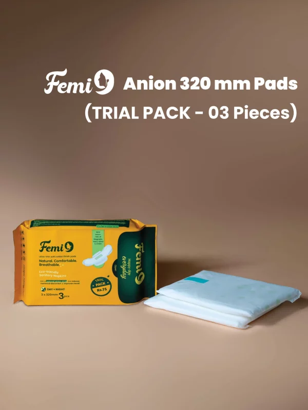 Femi9 Anion Sanitary Napkins|320mm|XL-03 Pads|Trial Pack