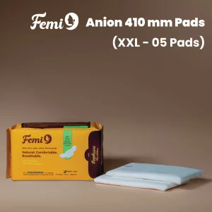 Femi9 Anion Sanitary Napkins|410mm|XXL-5 Pads|Cotton pads